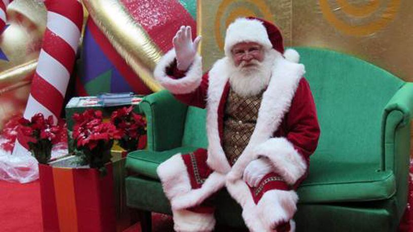 Santa Claus arrived at Dayton Mall last week. CONTRIBUTED