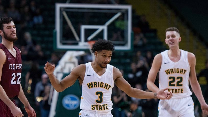 Wright State’s Mark Hughes (3) during last week’s game vs. Northwestern Ohio. Joseph Craven/CONTRIBUTED