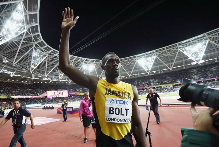 usain bolt finishes third in final race