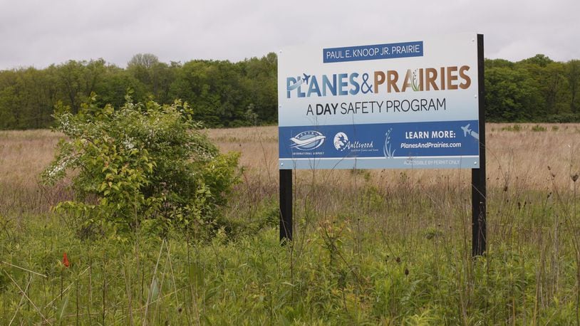 A mature prairie planted nearly 25 years ago on City of Dayton land may soon be developed. A sizable part of the 140 acre prairie at the northeast corner of Fredrick Pike and National Road has been rezoned for commercial/industrial construction. TY GREENLEES / STAFF