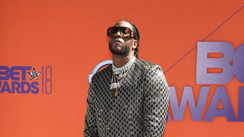 2 Chainz has made his popular pink trap house into an attraction at 13 Stories haunted house in Newnan, Georgia. (Photo by Bennett Raglin/Getty Images for BET)
