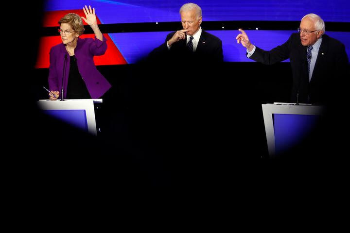 Photos: Democratic presidential candidates face off in January debate