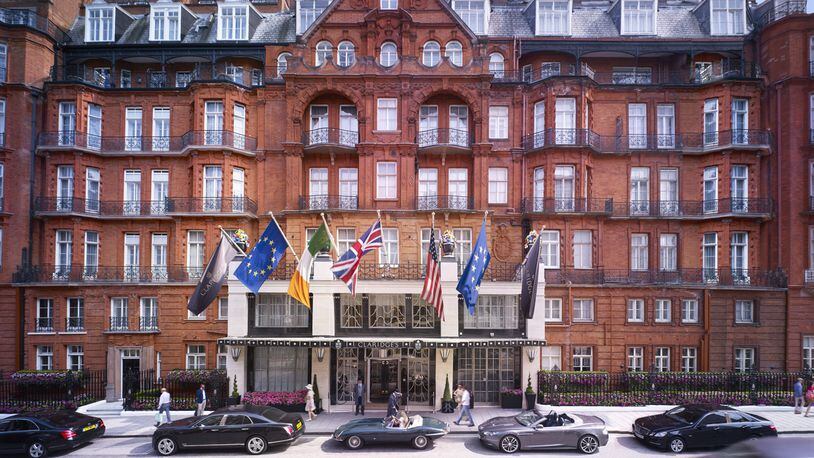 An undated handout photo of Claridge’s, a iconic luxury hotel, in London. There has been a surge of interest in travel to Britain following its vote to leave the European Union — and low prices may be a reason. (Handout via The New York Times)