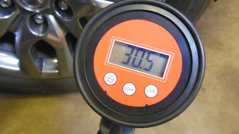 Digital tire pressure gauges are not only more accurate than other types, but they are easier to read and can display inflation pressure within 0.1 PSI making it easy to inflate all tires to the exact same pressure. James Halderman photo