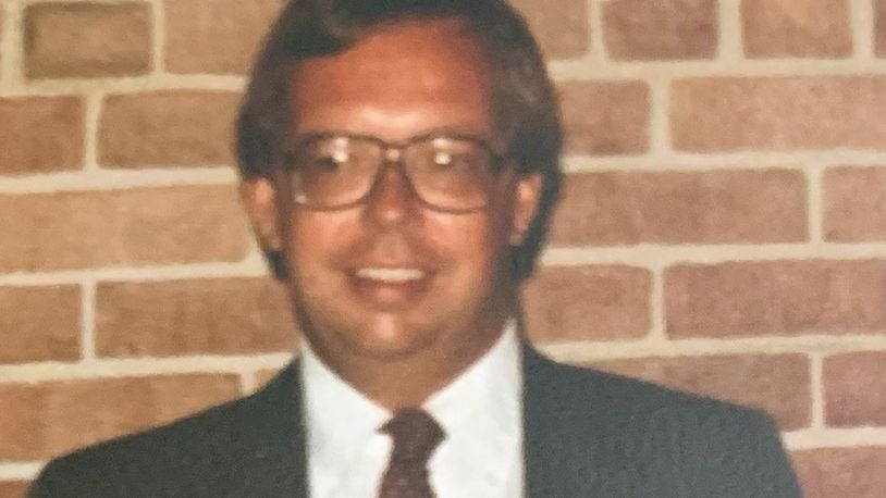 Jack Boecker at a work retirement party in 1983. He began working for Winters National Bank in 1975 and stayed with the same bank (and its successors) until he retired earlier this year.