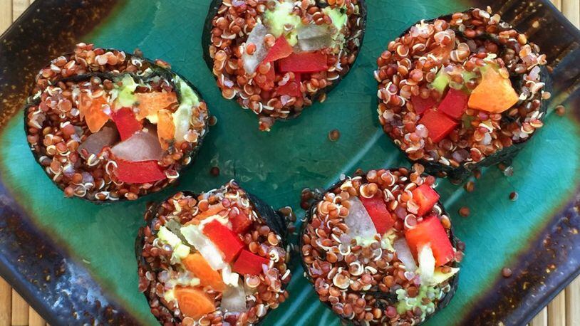 Increase your protein consumption with these ingenious Quinoa Maki Rolls. CONNIE POST/STAFF