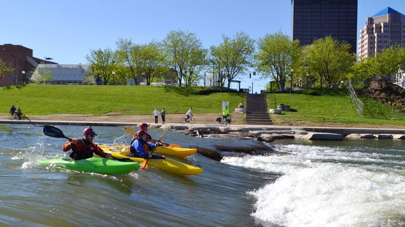 The RiverScape River Run officially opened downtown on the Great Miami River on Friday, May 5, 2017. CONTRIBUTED BY FIVE RIVERS METROPARKS