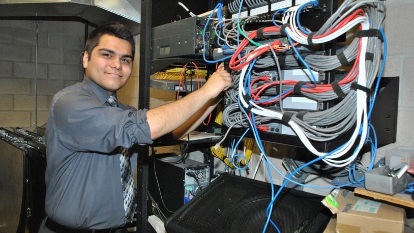 Students in the Miami Valley Career Technology Center's computer networking program are among those eligible for a new state tech internship program. CONTRIBUTED PHOTO