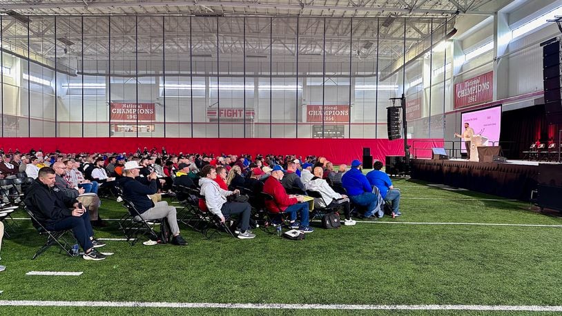 Ohio State football coaches clinic message from coach Ryan Day