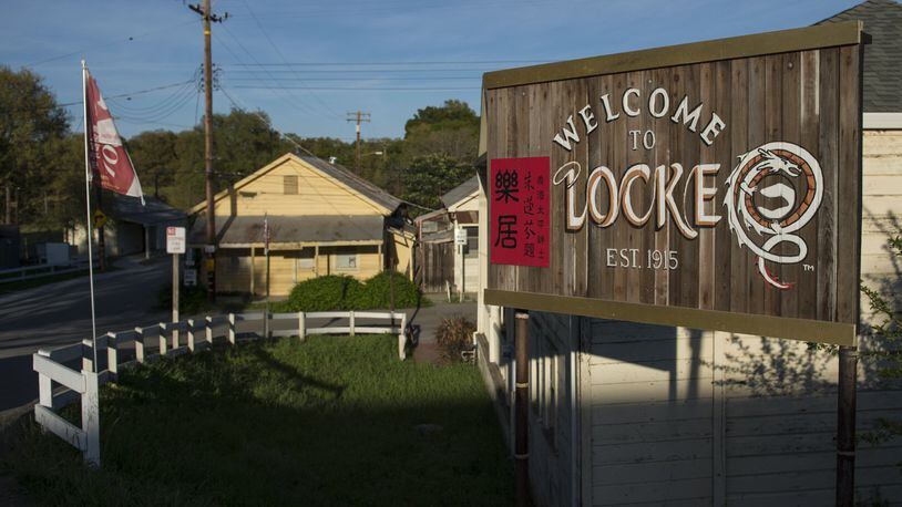 The town of Locke, Calif., pictured on March 24, 2016. (Andrew Seng/Sacramento Bee/TNS)