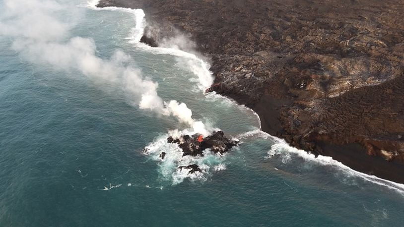 A small island has formed off the coast of Hawaii's Big Island.