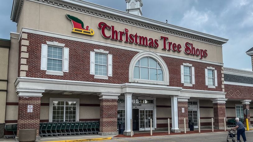 Christmas Tree Shops in Miami Twp. near the Dayton Mall is one of 73 location sets to close after the company defaulted on its $45 million bankruptcy loan. It opened in 2008, taking up 32,000 square feet of space in a former Kmart store. JIM NOELKER/STAFF