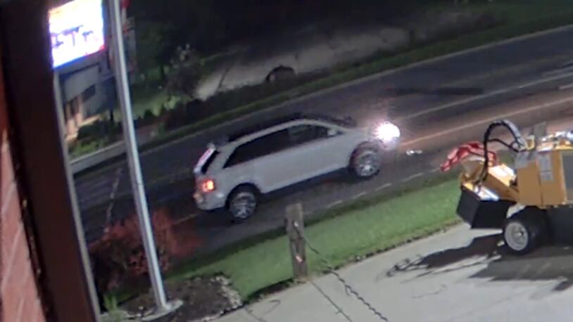West Chester Police are trying to identify this vehicle after a woman was found dead Sunday on Muhlhauser Road