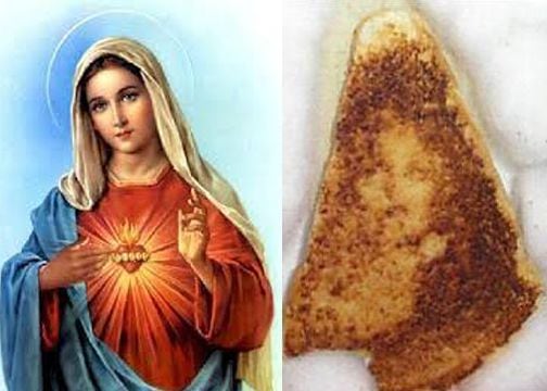 Virgin Mary grilled cheese