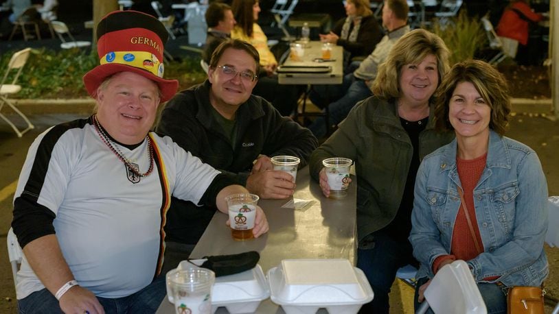 Prost! Oktoberfest featuring a German American Day Celebration was held at the Dayton Liederkranz-Turner German Club in Dayton's St. Anne's Hill Historic District on Saturday, October 3, 2020. Due to the coronavirus pandemic, German food and beer were enjoyed by attendees in a tent with socially distanced tables instead of inside the club as has been in past years. Food, beer and merchandise could also be ordered to go onsite or online via the club's Square site. Did we spot you at the Kranz during Oktoberfest? TOM GILLIAM/CONTRIBUTING PHOTOGRAPHER