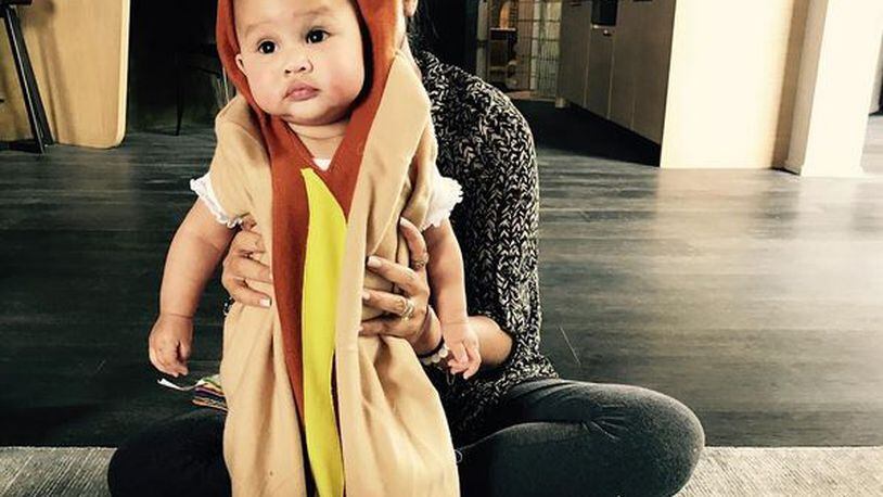 John Legend and Chrissy Teigen's baby girl Luna is adorable in her many Halloween costumes. INSTAGRAM / @chrissyteigen