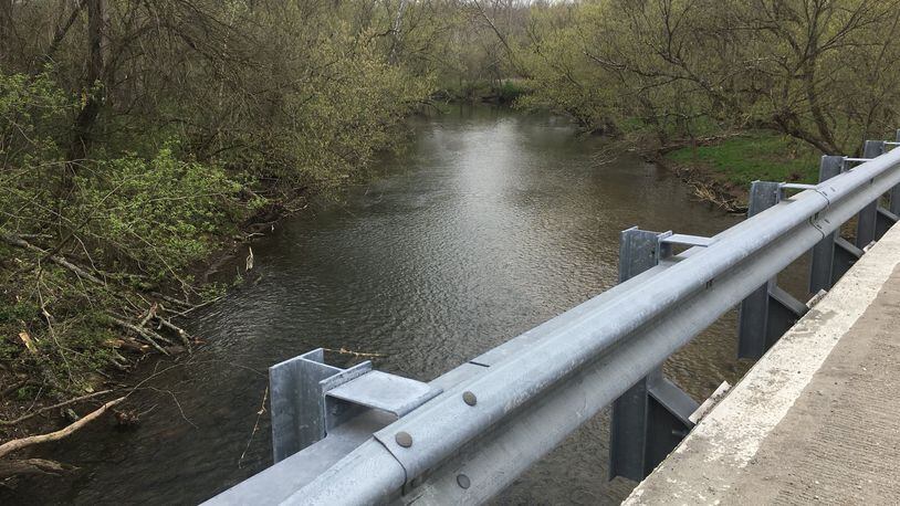 Leonid Clark’s body was found on the south side of the Little Miami River about a quarter-mile downstream from the Grinnell Road bridge. RICHARD WILSON/STAFF