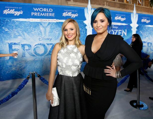 The premiere of "Frozen" in Hollywood