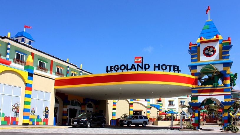 The Legoland Hotel, which opened in April 2013, sits just outside the entrance to the theme park in Carlsbad, Calif., and is still a hit with kids -- and tired parents. (Rick Bentley/Fresno Bee/TNS)