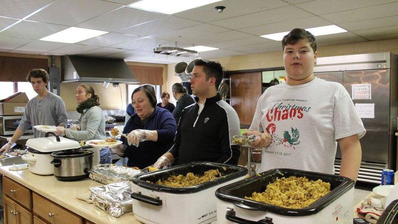 More than 100 volunteers helped prepare and serve the meal during last year’s Middletown Community Thanksgiving Dinner at Breiel Boulevard Church of God. This year’s event is from noon to 3 p.m. Nov. 22. It’s free and open to the public.