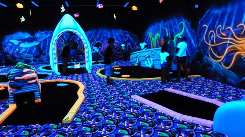 Underwater themed nine hole mini golf course at Scene75. Contributed Photo by Alexis Larsen
