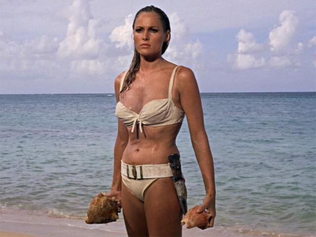 Take a chronological look at the most memorable "Bond girls" from all 23 movies. Ursula Andress memorably played "Honey Ryder" in the first James Bond movie, 1962's "Dr. No."