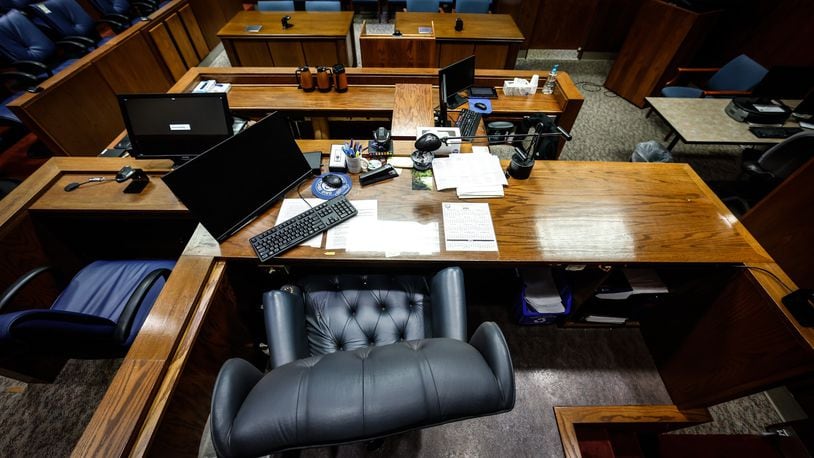 Montgomery County Common Pleas Courtroom stock photos. JIM NOELKER/STAFF