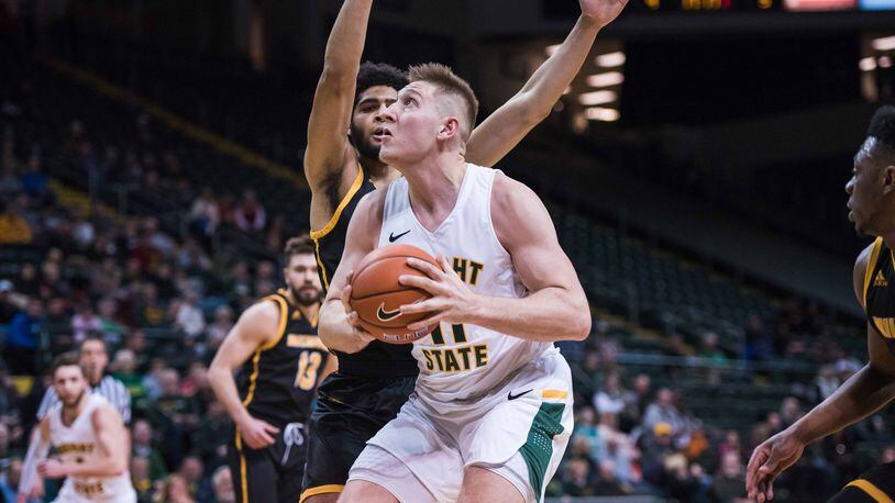 Wright State center Loudon Love scored 20 points and grabbed 12 rebounds Thursday night in the Raiders’ 56-54 win over Milwaukee at the Nutter Center. Joseph Craven/CONTRIBUTED