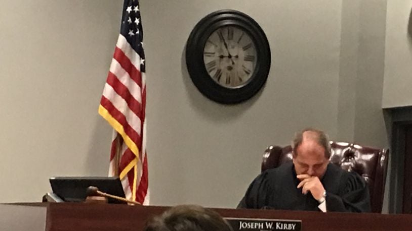 Judge Joe Kirby allowed 11-year-old Springboro student to go home after an alleged gun threat on a Springboro bus.STAFF / LAWRENCE BUDD