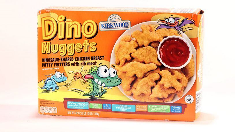 Choice comments from our tasters: "I love dinos!" "Better crunch than some of the others. Extra points for dino shape." "Actually tastes (like its) stamped out of chicken, but aroma-deficient." $6.79 at Aldi (Abel Uribe/Chicago Tribune/TNS)
