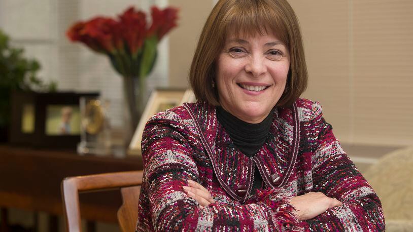 Mary Boosalis, president and CEO of Premier Health will become the chairwoman of the University of Dayton’s board of trustees. TY GREENLEES / STAFF