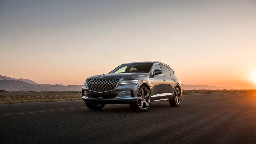 This photo provided by Genesis Motor North America shows the Genesis GV80, a new entrant in the midsize luxury SUV class. It is just as impressive as rivals from more established automakers, but undercuts the competition by thousands of dollars. (James Lipman/Courtesy of Genesis Motor North America via AP)