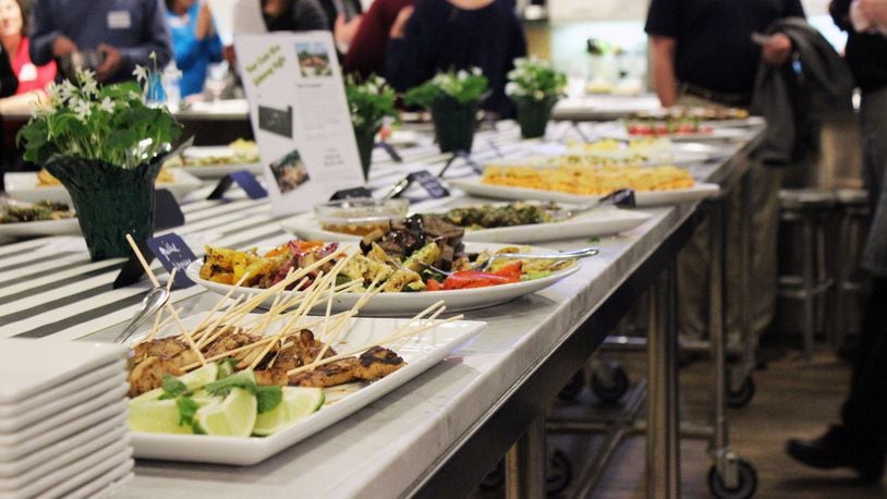 Some of the food that was served at the Ronald McDonald House Doors of Compassion pairing party at Dorothy Lane Culinary Center, which pairs home owners with their respective chefs ahead of the event. CONTRIBUTED