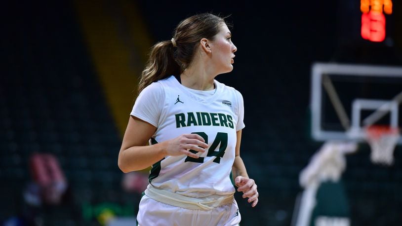 Kacee Baumhower scored 19 points Sunday in Wright State's loss to Green Bay at the Nutter Center. Wright State Athletics photo