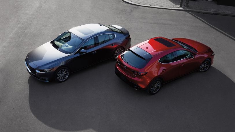 The 2022 sedan and hatchback both prove to be enjoyable to drive, a reputation Mazda has enjoyed for years. Contributed photo by Mazda