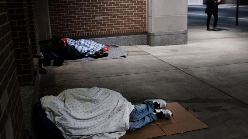 A homeless woman who was forced to sleep on the streets of St. Louis has been helped by several people.