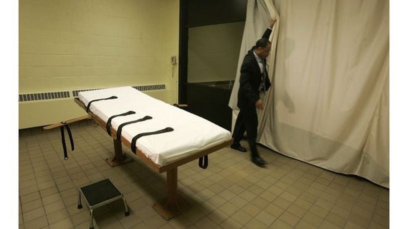 A death chamber at the Southern Ohio Corrections Facility in Lucasville, Ohio. THE COLUMBUS DISPATCH
