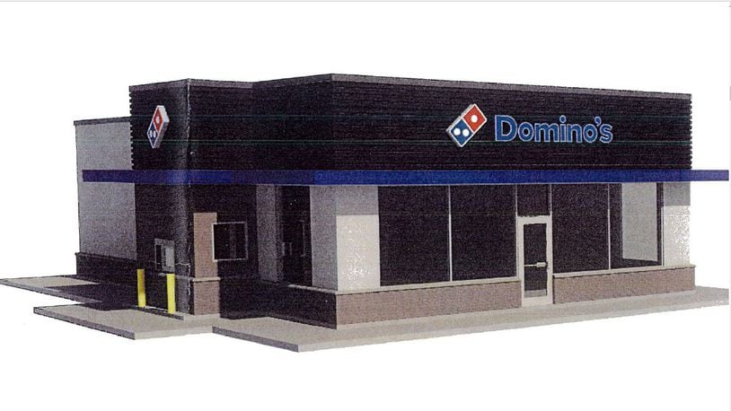 The Franklin Planning Commission approved the major site plan and record plat for the relocation of the Domino's Pizza store from 1008 E. Second St. to the new construction of the store at 675 E. Second St. This is a rendition of what the new restaurant will look like. The planning commission recommended approval to Franklin City Council at its Jan. 3 meeting. CONTRIBUTED/CITY OF FRANKLIN