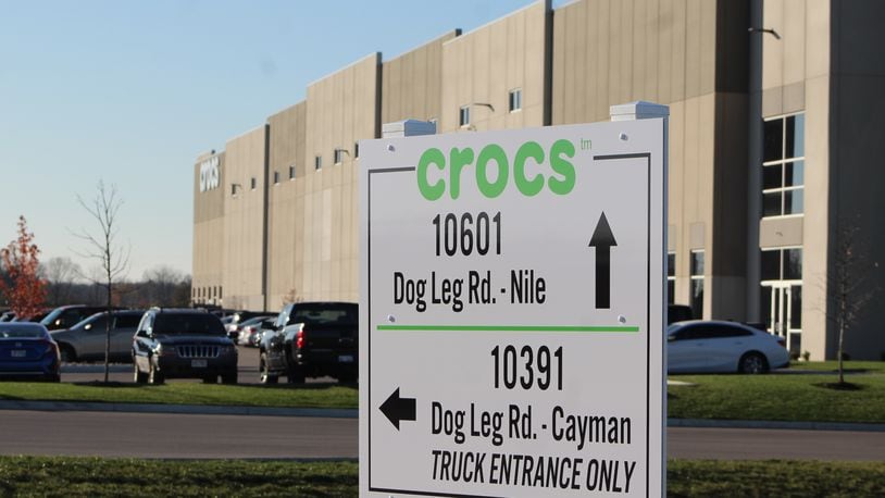 Crocs opened a second distribution facility called the Nile in September near the Dayton International Airport. CORNELIUS FROLIK / STAFF