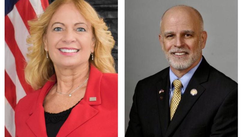 Sugarcreek Twp. Trustee Carolyn Destefani and former state Rep. Kyle Koehler of Springfield face off in this March's primary race for the Republican nod in Senate District 10.