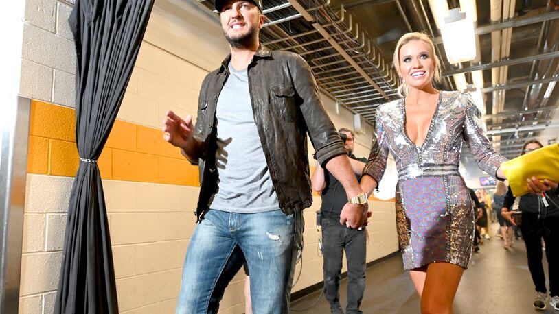 NASHVILLE, TENNESSEE - JUNE 05: Luke Bryan and Caroline Boyer attend the 2019 CMT Music Awards - Backstage & Audience at Bridgestone Arena on June 05, 2019 in Nashville, Tennessee. (Photo by Jason Kempin/Getty Images for CMT)