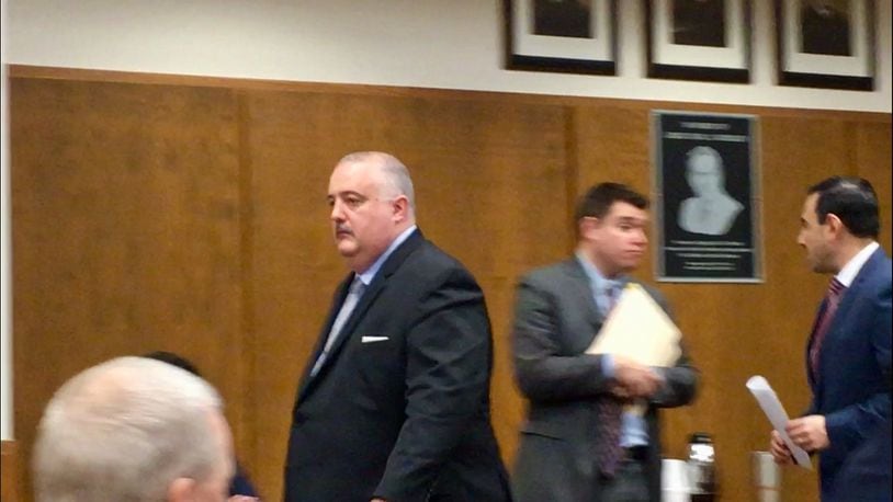 Former Dayton International Airport police Sgt. Christopher Mohn was sentenced to probation after pleading guilty to public indecency. Mohn reached a plea deal with prosecutors after Mohn was indicted for gross sexual imposition involving a 12-year-old boy more than two decades ago. STAFF