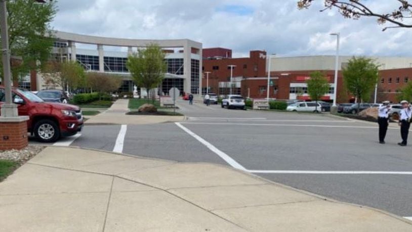 A man was shot and killed inside a Westerville, Ohio, hospital during an exchange of gunfire with police Monday, April 12, 2021. WBNS 10TV
