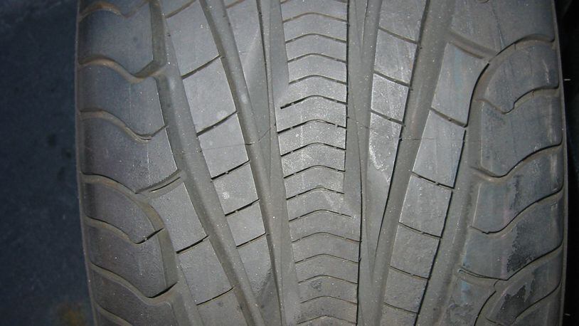 This tire shows a directional-type tread design which is designed to mounted in one direction. James Halderman photo