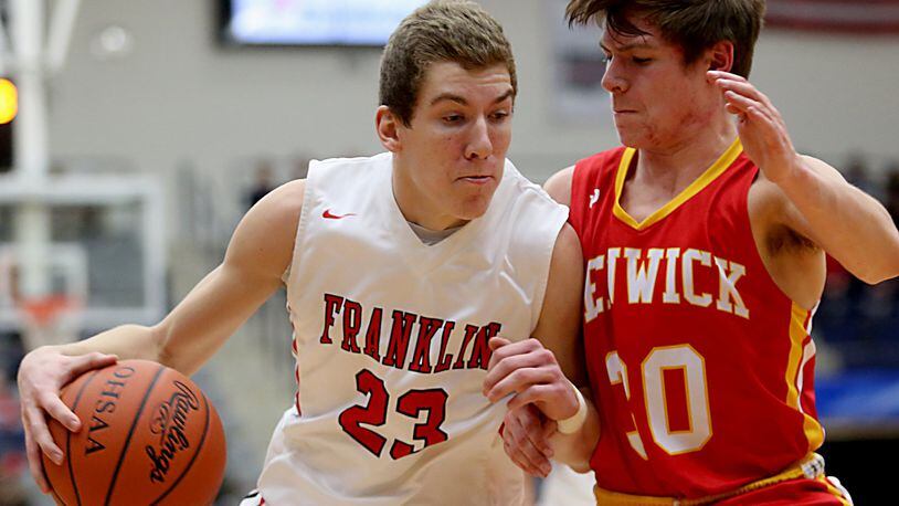 Franklin’s boys bump up to Division I from D-II for this coming basketball season. E.L. HUBBARD / CONTRIBUTED