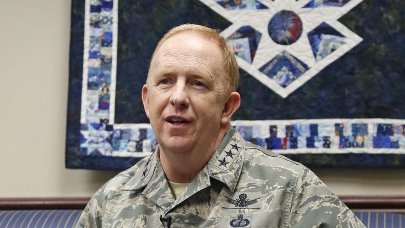 Retired Lt. Gen. Robert D. McMurry, former commander of the Air Force Life Cycle Management Center at Wright-Patterson Air Force Base, in a 2017 file photo. TY GREENLEES / STAFF