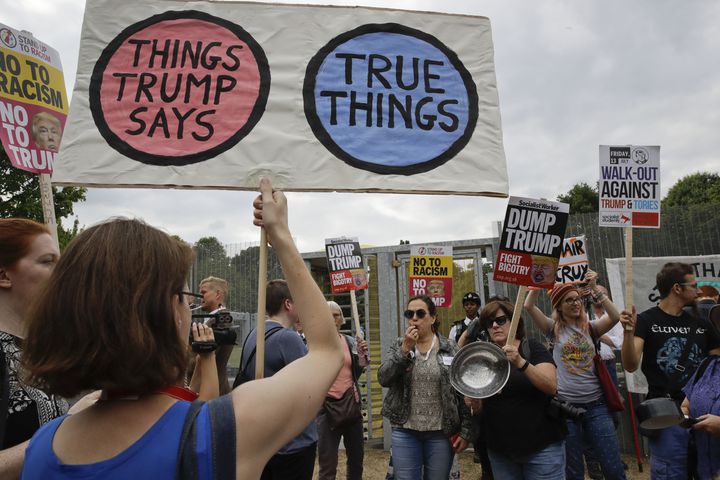 Photos: Protests planned as Trump visits UK