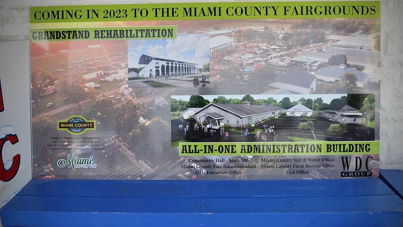 Renderings show planned upgrades for the Miami County Fairgrounds in the upcoming year. MARSHALL GORBY / STAFF