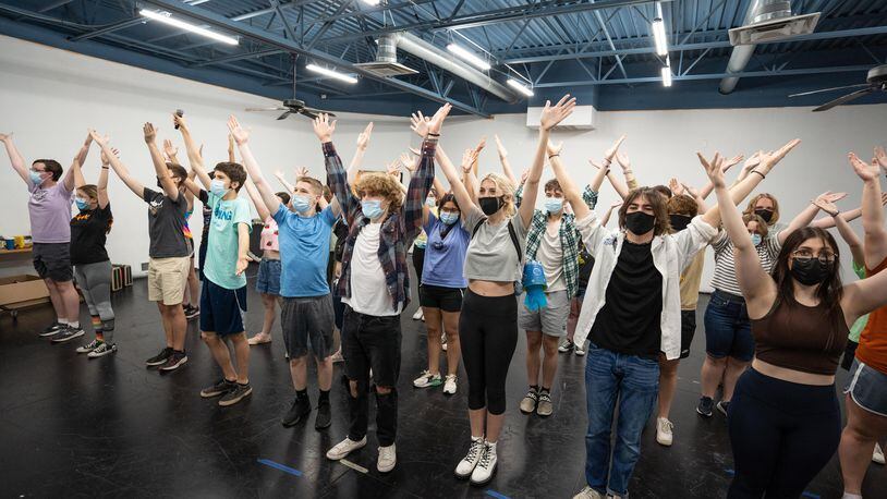 Vandalia Youth Theatre rehearses "The SpongeBob Musical," slated July 8-10 at Northmont High School.