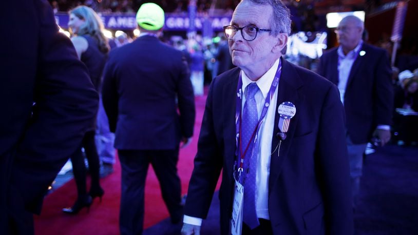 CLEVELAND, OH - JULY 18: Ohio Attorney General Mike Dewine appears on the first day of the Republican National Convention on July 18, 2016 at the Quicken Loans Arena in Cleveland, Ohio. An estimated 50,000 people are expected in Cleveland, including hundreds of protesters and members of the media. The four-day Republican National Convention kicks off on July 18. (Photo by Chip Somodevilla/Getty Images)